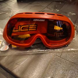 maschera/occhiali sci Salice età 7/12 anni