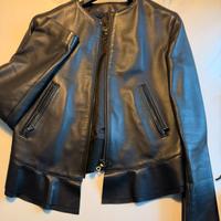 Giubbino pelle Nero Artigianale