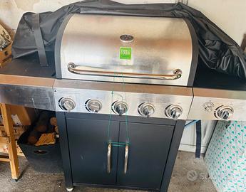 Barbecue Gas Professionale 6 Fuochi, Enrico Coveri