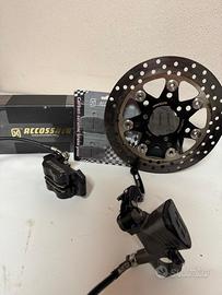 Impianto frenante comleto Accossato Pit Bike