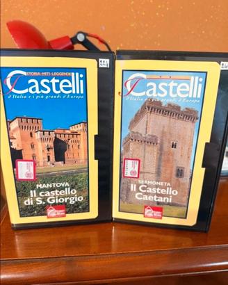 Due vhs sui castelli di Mantova e Sermoneta