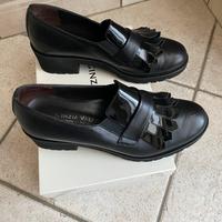 Mocassino donna nero Cinzia Valle