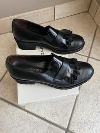 Mocassino donna nero Cinzia Valle