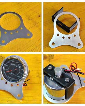 Piastra strumentazione D.60mm scrabler cafe racer