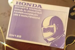 Libretto uso e manutenzione honda Spacy  (ch)125