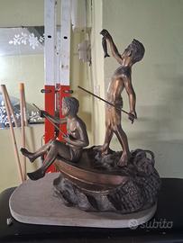 scultura in bronzo 