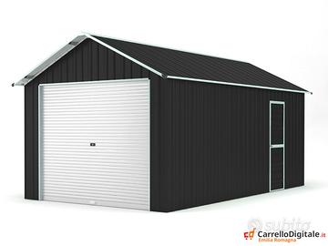 Prefabbricato box cantiere 360x610 21.9mq nero