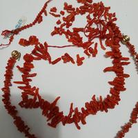 2 collane in corallo 