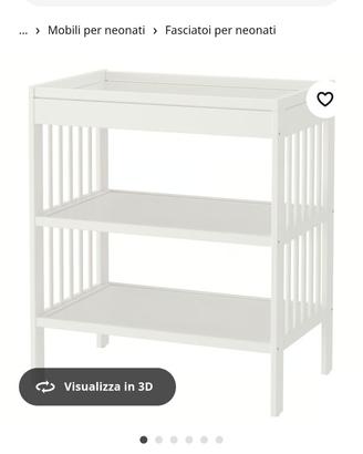 letto e fasciatoio