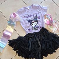 vestito compleanno bambina bimba kuromi hello