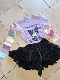 vestito compleanno bambina bimba kuromi hello