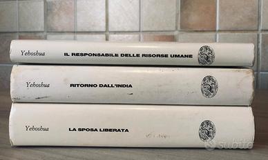 Lotto tre libri Abraham B. Yehoshua