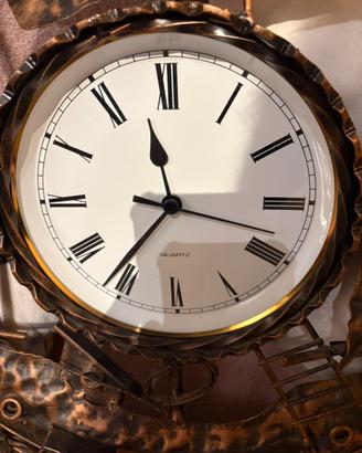 Orologio veliero da parete in rame