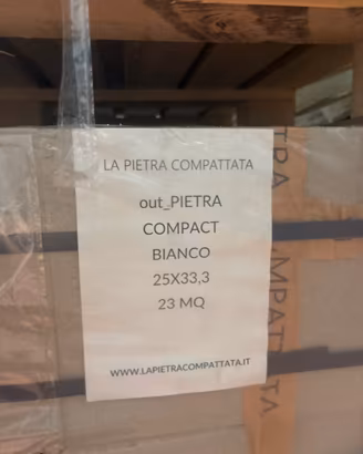 Pavimento Esterno "La Pietra Compattata" bianco