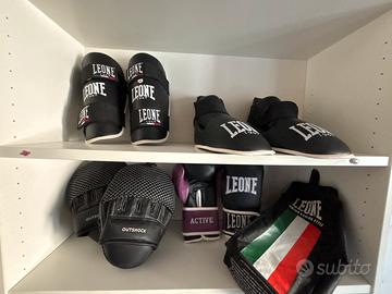 Kit Kickboxing LEONE + OUTSHOCK + Paratibia