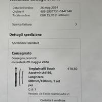 Spazzole Bosch per Audi A3