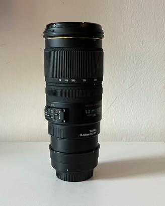 Sigma 70-200mm f2.8 attacco Canon