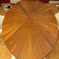 Tavolo da pranzo  ovale in Noce epoca Impero