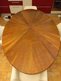 Tavolo da pranzo  ovale in Noce epoca Impero