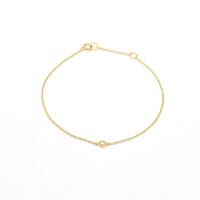 Bracciale oro giallo con diamante Ct 0,035