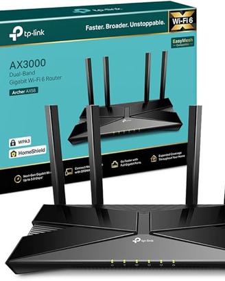Archer AX58 AX3000Mbps Router WiFi 6 Dual-Band, 4