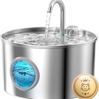 Fontanella automatica per gatti acciaio inox 2.2L