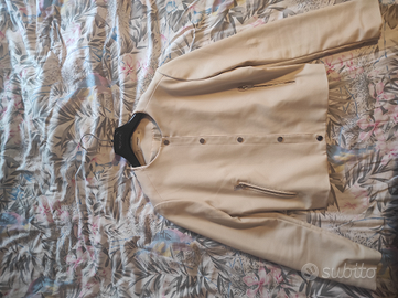 Giacca in pelle panna - Mango