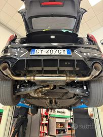 Golf GTI 8 scarico 76mm doppie balvole