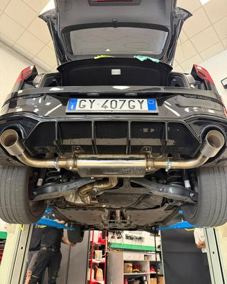 Golf GTI 8 scarico 76mm doppie balvole