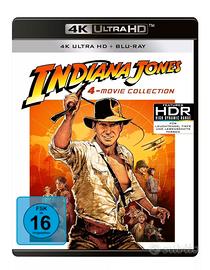 Indiana Jones 1-4 (4x 4K Ultra-HD + 4x Blu-ray 2D)