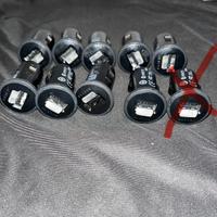 Set 9pz caricatori auto usb universali Belkin nuov