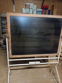 Lavagna scolastica nera con cornice