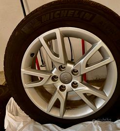 4 cerchi in lega audi con gomme invernali