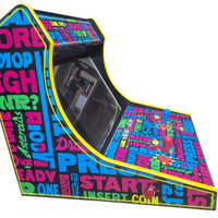 Bartop Premium Doppia Postazione LED 17-24" Anni80