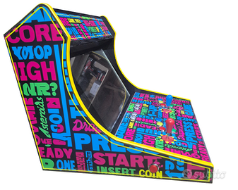 Bartop Premium Doppia Postazione LED 17-24" Anni80