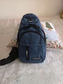 Mini borsa tracolla blu