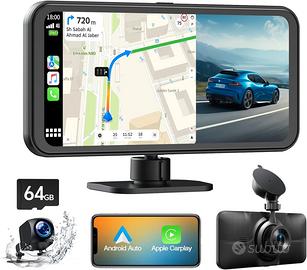 4K Dashcam auto con display 6,25 pollici IPS Touch