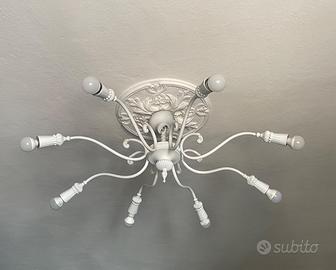 Lampadario scandinavo nordico vintage bronzo