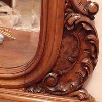 Specchio in legno lavorato