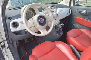 500 1.2 PELLE Rossa TETTO P. GARANZIA12/36