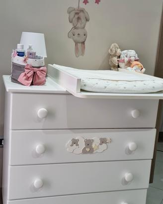Fasciatoio con cassettiera
AZZURRA bianco cuscino