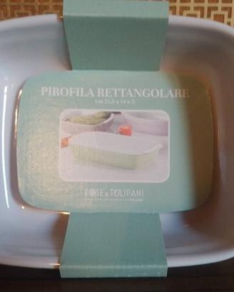 Pirofila rettangolare Rose & Tulipani Milano 31x18