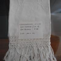 Asciugamano in lino vintage