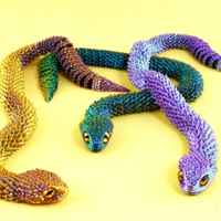 Serpente flessibile,  stampa 3D multicolori