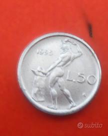 50 lire micro 1995 con errore di conio