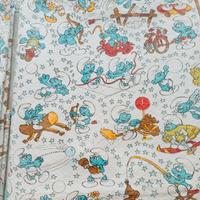 copriletto vintage anni 80 puffi 