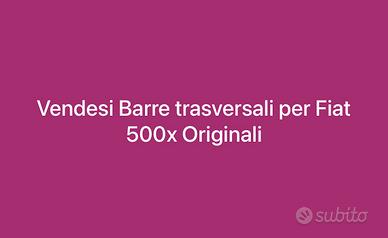 Barre trasversali per Fiat 500x Originali