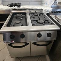 Cucina professionale Mareno 4 fuochi GPL TOP
