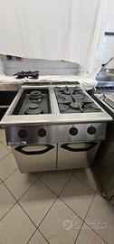 Cucina professionale Mareno 4 fuochi GPL TOP