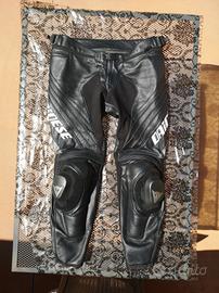 pantaloni moto 56 dainese in pelle
